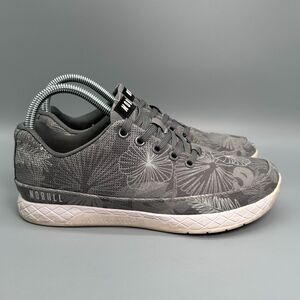 Nobull Late Bloomer Canvas Trainer Women's 7.5 Gray Athletic Gym Sneakers Shoes